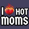 Women's Design By Humans I Love Hot Moms Heart By Metavera Racerback Tank Top - 2 of 2