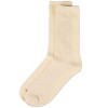 Memoi Women's Organic Cotton Flat Knit Breathable Crew Sock - 3 of 4