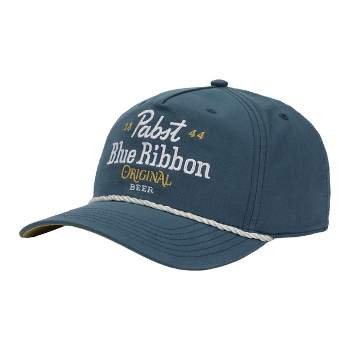 Pabst Blue Ribbon Logo Retro Rope Hat Snapback Cap-OSFA