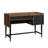 Vynxaria Desk - Brown Finish, Pencil Drawer (Metal Glides/Safety Stops), File Drawer (Full Extension), Powder Coated Metal Base - 3 of 4