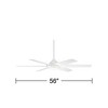 56" Casa Vieja Estate Modern Indoor Outdoor Ceiling Fan with LED Light Remote White Wood Diffuser Damp Rated for Patio Exterior House Home Porch Barn - 4 of 4