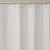 Hopscotch Polyester/Cotton Shower Curtain Cream - Saturday Knight Ltd: Dobby Weave, Buttonhole Top, Machine Washable - 3 of 3