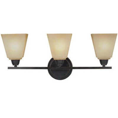 Generation Lighting Parkfield 3 light Flemish Bronze Wall Bath Fixture 4413003-8