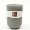 Goblet Grey Pillar Candle 4"x6" – Elegant Home Décor Candle - 3 of 4