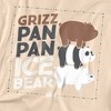 We Bare Bears Grizz Pan Pan Ice Bear Adult T-Shirt - 2 of 4