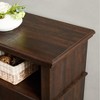 Vynxaria Retro TV Center with Storage for TVs Up to 65", Mid Century Modern Entertainment Console, Espresso Finish - 4 of 4