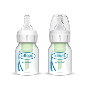 Dr. Brown's 2oz Anti-Colic Options+ Narrow Baby Bottle with Preemie Flow Nipple - 0m+ - 1 of 4