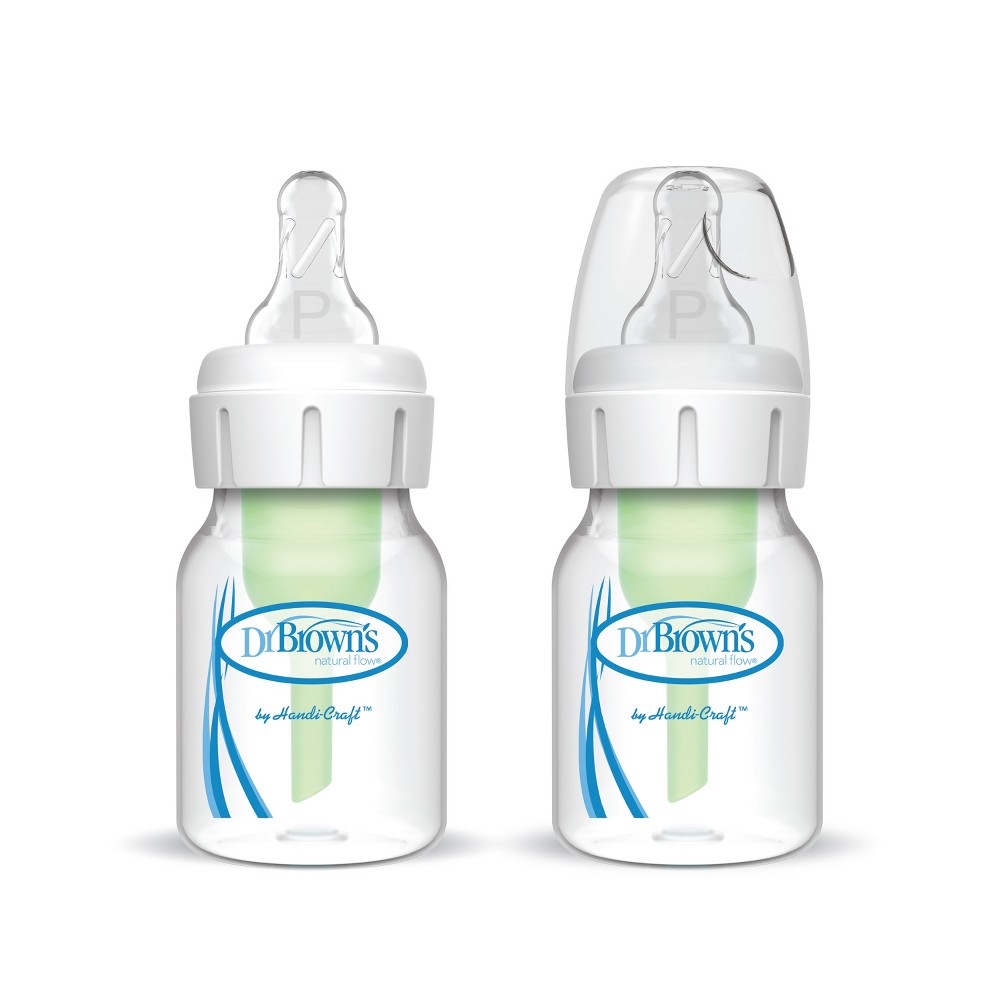 Dr. Brown's 2oz Anti-Colic Options+ Narrow Baby Bottle with Preemie Flow Nipple - 0m+
