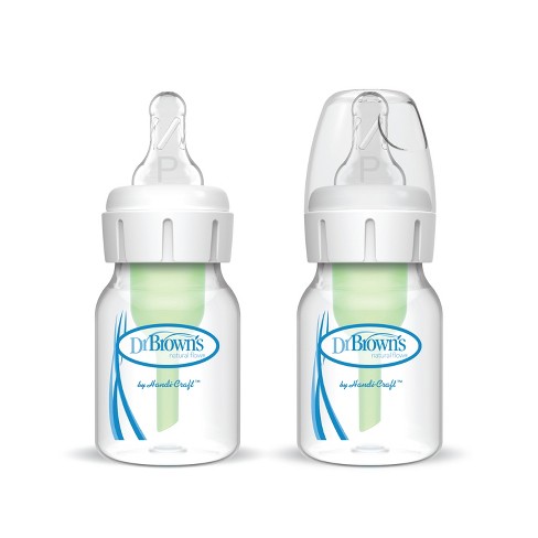 Dr. Brown's Anti-Colic Options+ Narrow Baby Bottle - Preemie Flow Nipple - 2oz/ 2pk - image 1 of 4