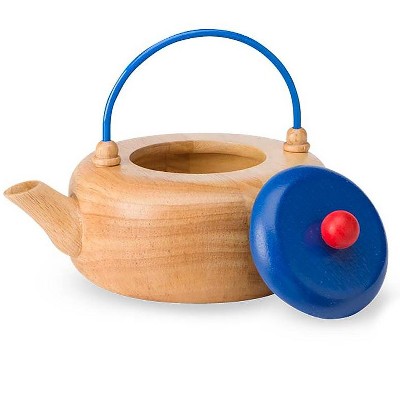 wooden play kettle