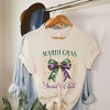 Simply Sage Market Women's Coquette Mardi Gras Social Club Short Sleeve Graphic Tee - 3 of 4