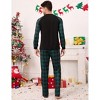 Christmas Pajamas Set for Men Plaid Printed Long Sleeve Holiday Sleepwear Soft Warm Xmas Mens Pjs - 4 of 4