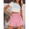 Imily Bela Women's Summer Wide-Leg High-Waist Casual Shorts with Pockets - 3 of 4
