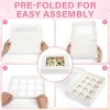 8 Sets Pre-folded Cupcake Containers with Window Holding 96 Cupcakes, Food Grade Bakery Pastry Boxes - 3 of 4