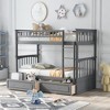 Racxily Bunk Bed with Drawers, Convertible Beds - 3 of 4