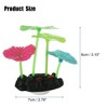 Unique Bargains Soft Silicone Glowing Aquarium Simulation Lotus Leaf Multicolor - 4 of 4