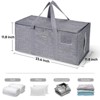 HOMLUX Extra Large Oxford Storage Tote Bag with Zipper, Washable &  Foldable - 2 of 4