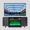 Fireplace TV Stand for Up to 80 inch TVs, Modern Entertainment Center with 36" Electric Fireplace & Adjustable Shelves for Living Room - 3 of 4