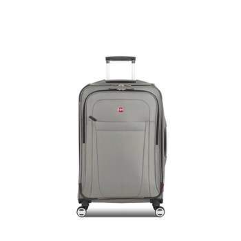 SWISSGEAR Zurich Softside Medium Checked Spinner Suitcase - Iron Gray
