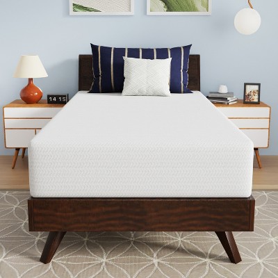 White Twin Gel Memory Foam Adjustable Bed Mattress