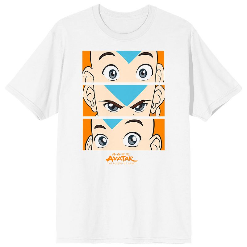 Avatar the Last Airbender Ang Eyes White Graphic Tee Shirt, 1 of 3