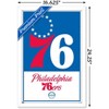 Trends International NBA Philadelphia 76ers - Logo 21 Framed Wall Poster Prints - 3 of 4