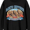 Naruto Shippuden Naruto Hokage Rock Crew Neck Long Sleeve Navy Fleece Adult Sweatshirt - 2 of 3