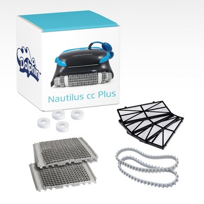 Dolphin Authentic  Parts - Nautilus CC Plus Robotic Pool Vacuum Cleaner Tune - up Kit with  Filters, Brushes, Climbing Rings, and Tracks Replacement