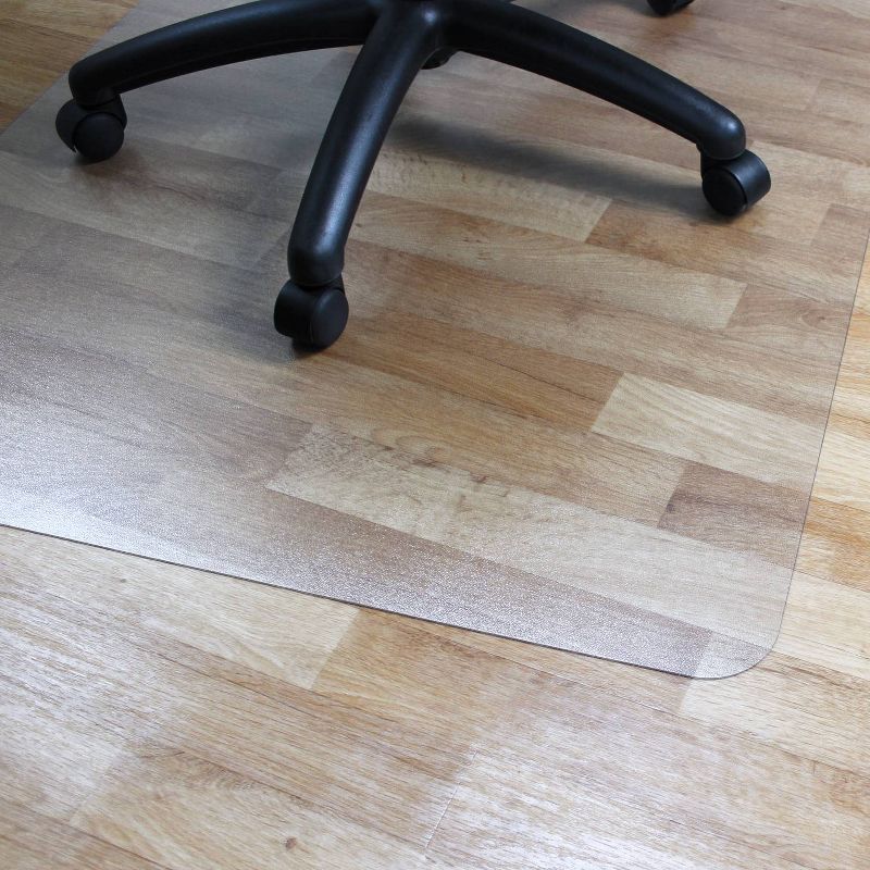 Vinyl Anti Microbial Chair Mat for Hard Floors Rectangular Fresh Mist - Floortex, 5 of 13