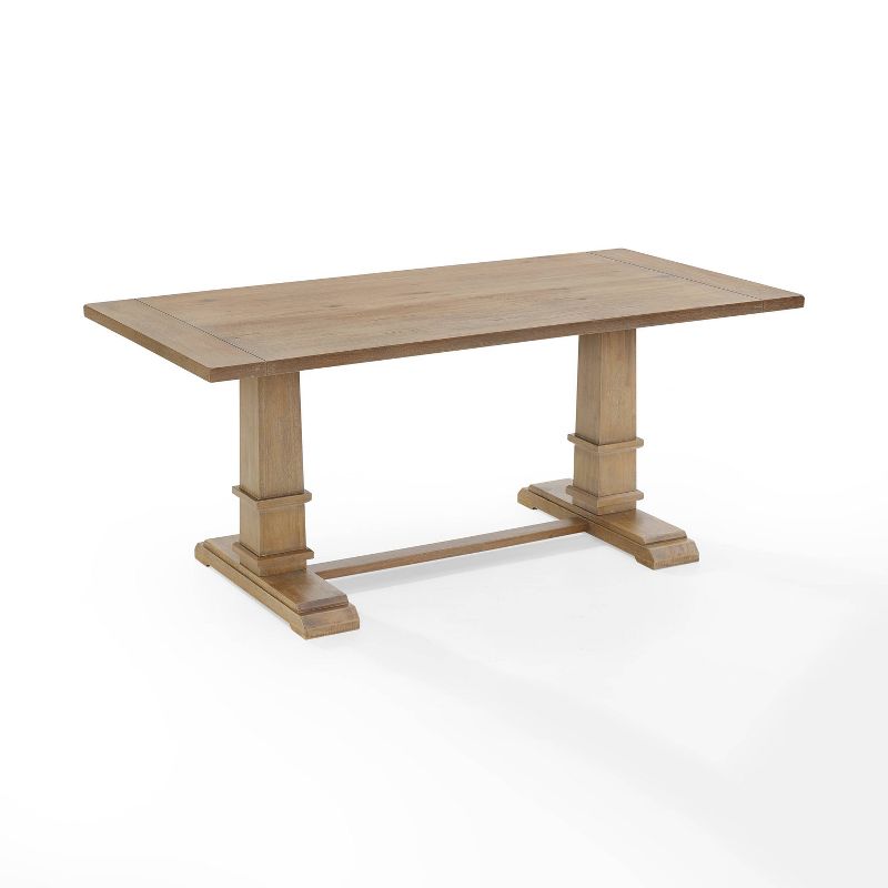 Joanna Rectangle Dining Table Rustic Brown - Crosley, 3 of 14