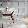 72" Emmond Mid-Century Modern Dining Table White/Brown - Threshold™ - image 2 of 4