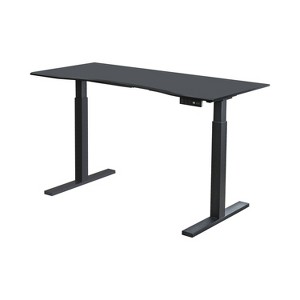 Baron Contemporary Adjustable Office Stand Up Table Large Black - ioHOMES