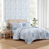 Laura Ashley Colleens Coastal Patchwork Quilt Set Blue - image 2 of 4