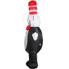HalloweenCostumes.com One Size Fits Most   Adult Inflatable Dr. Seuss The Cat in the Hat Costume | Dr. Seuss Costumes,  White/Black/Red - 3 of 4