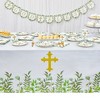 Sparkle and Bash 170Pcs Disposable Dinnerware Set- Plates, Napkins, Cups, Cutlery, Table Cover for Religious Party Decorations, Serves 24 - 3 of 4