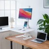 Electric Standing Desk Converter, Adjustable Tabletop Sit Stand Desk Riser with Single Monitor Mount, White - 2 of 4