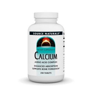 Calcium Amino Acid Complex 200mg by Source Naturals, Inc.  -  250 Tablet - 1 of 3