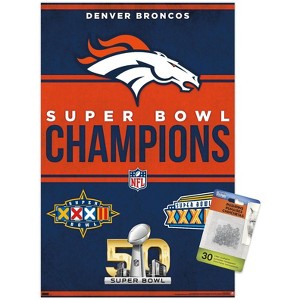 Trends International NFL Denver Broncos - Champions 23 Unframed Wall Poster Prints - 1 of 4