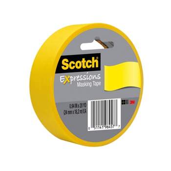 Scotch Expressions .94" x 20yd Masking Tape - Yellow