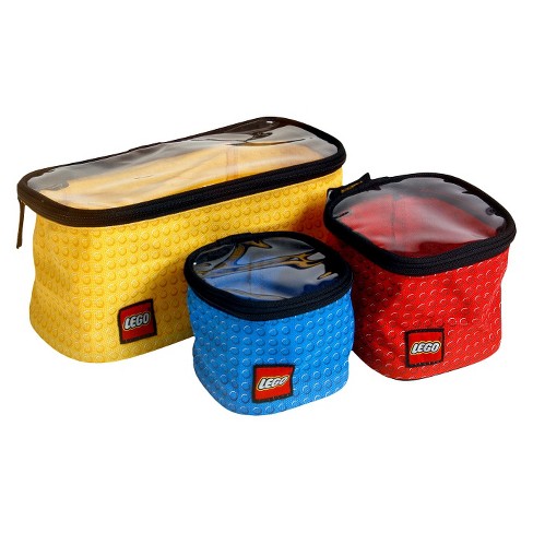 LEGO Storage BAG Travel Bucket Drawstring Carry Organizer Yellow Blue Tote  LOGO