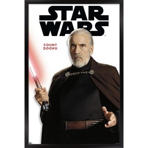 Trends International Star Wars: Saga - Count Dooku Feature Series Framed Wall Poster Prints - 1 of 4