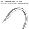 Unique Bargains Galvanized Steel Integrated Swivel Double Meat Hook for Hanging Drying Smoking Meat Products 2 Pcs - 4 of 4