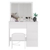 Makeup Vanity Desk with Mirror & Lights, Vanity Desk with Power Outlet - 3 of 4