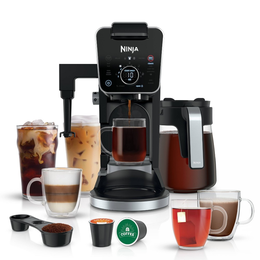 Ninja DualBrew Pro Specialty Coffee System, Single-Serve, Pod, and 12-Cup Drip Coffee Maker - CFP301