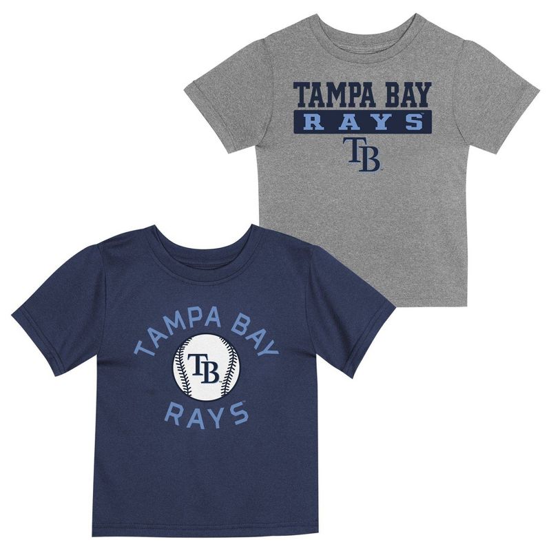 MLB Tampa Bay Rays Toddler Boys&#39; 2pk T-Shirt, 1 of 4