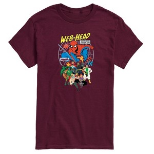 Men's - Marvel - Friendly Neighborhood Spider-Man Web Head Short Sleeve Graphic T-Shirt - 1 of 4