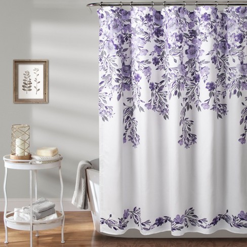  Hoisy Art Deco Shower Curtain, Bathroom Purple Curtains  Dandelion Purple Size 120x180CM Shower Curtains for Bathroom : Home &  Kitchen