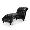 Dolonm Chaise Lounge,Armless Chaise Lounge,Velvet Accent Chair,Solid Wood Frame,220LBS Capacity for Bedroom/Living Room - 3 of 4
