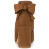 Allegra K Women's Round Toe Bow Decor Chunky Heel Ankle Boots - 3 of 4