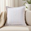 REGALWOVEN Striped Boho Throw Pillow Cover with Tassels Fringe for Home Decoration 2 Pcs - 2 of 4
